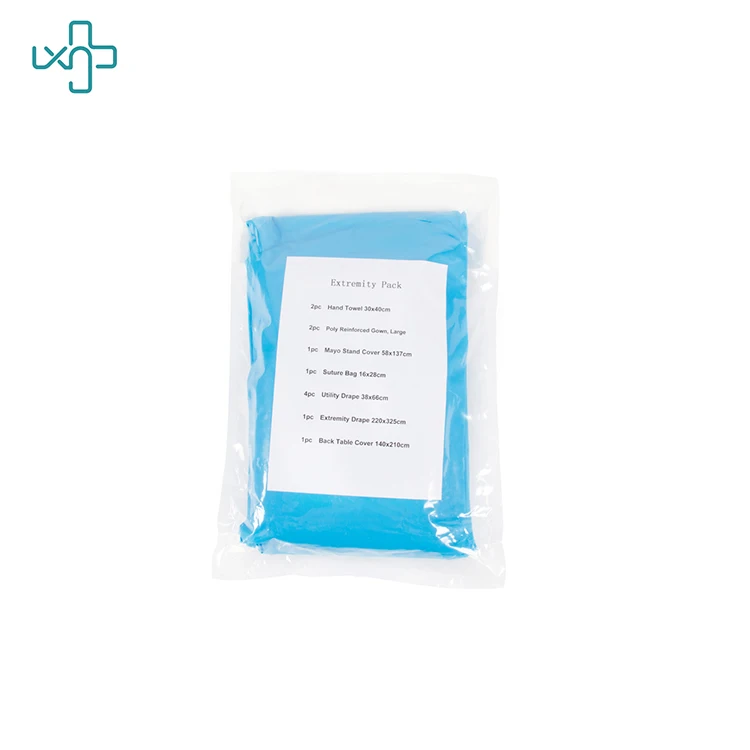 
CE ISO Disposable Extremity Pack EO Sterile Hospital Medical Grade Extremity Kits 