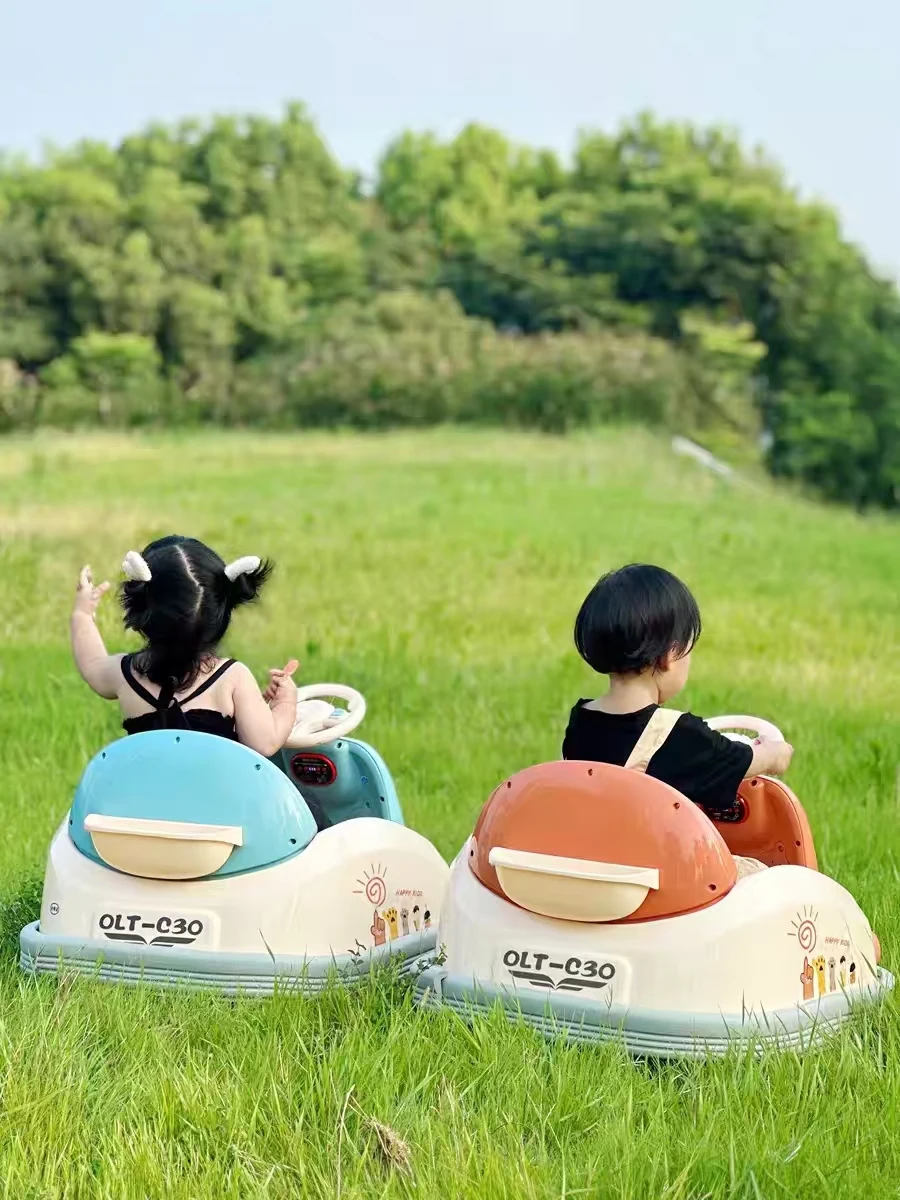 Mini tractor children building mini construction theme amusement equipment tractor go-kart bumper car