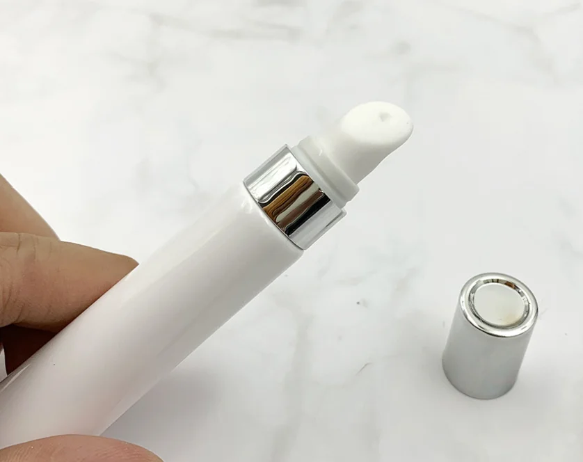 Plastic Squeeze Custom Long Nose Nozzle Cosmetic Eye Cream Tube Small Tube 10ml 15ml 20ml 30ml Screen Printing 5000pcs CN;GUA