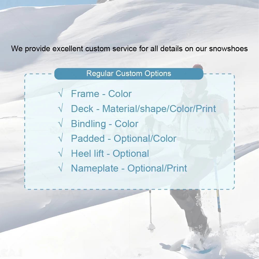 XTAP The Best OEM CE BSCI Alu. Frame HDPE Deck Spin Binding Heel Lift Snowshoes Ski Supplier