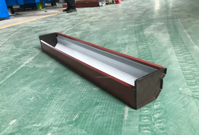 ZTRFM K-Style Gutter Roll Forming Machine metal rain gutter downspout machine