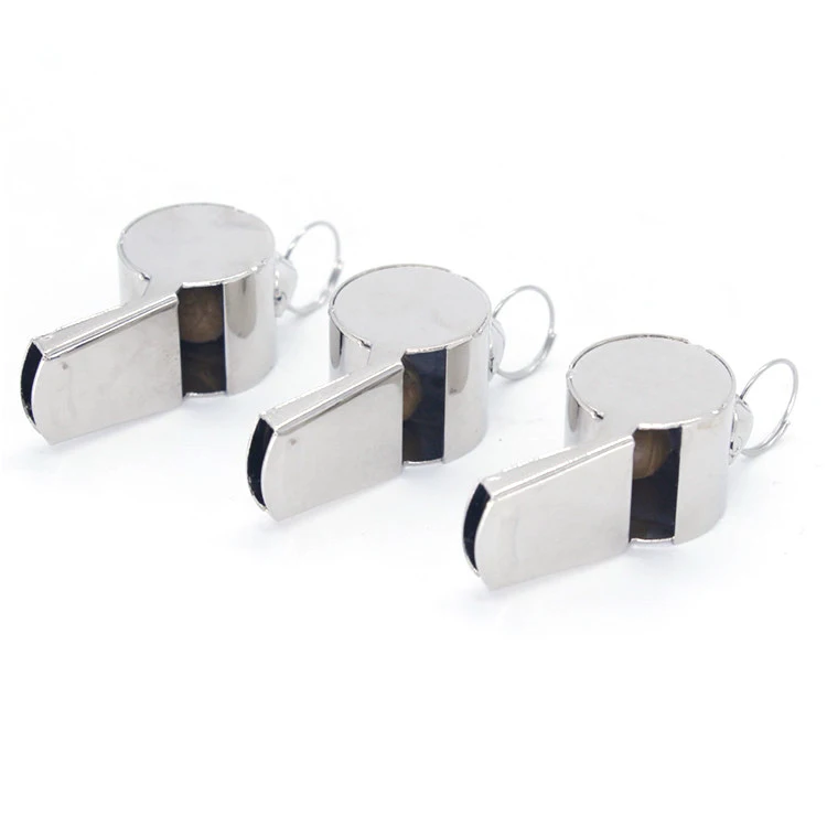 Индивидуальная упаковка, металлический арбитр из нержавеющей стали, свисток для инструктора со шнурком