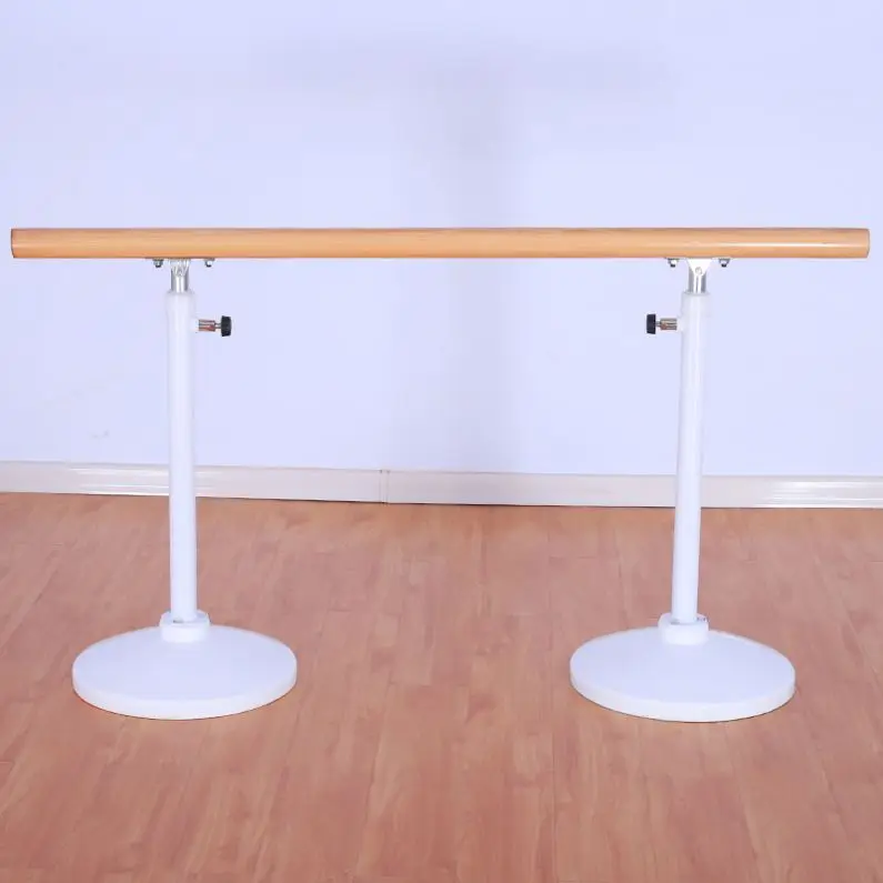 Портативный полюс двойной балетные костюмы Барре Гладкий Высота Регулируемый Танец Бар