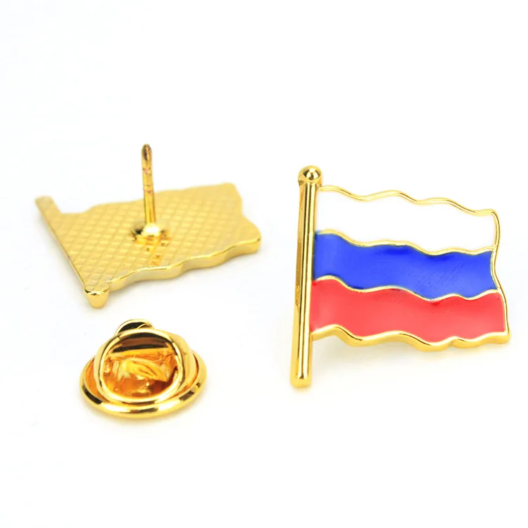 Flag Oem Manufacturer Wholesale Design Your Own Metal Lapel Pin Brooch Soft Hard Enamel Pin Cross Country Flag Pin Badge