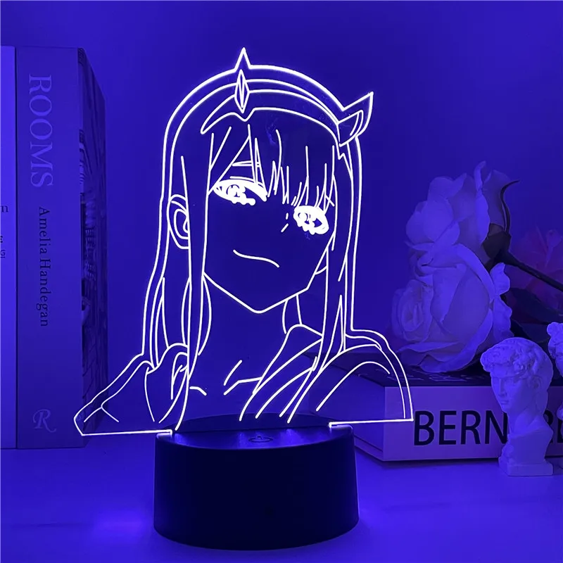 3D Аниме лампа Zero TWO фигурный ночник Дети Девочка Спальня Декор свет Манга подарок любимый в