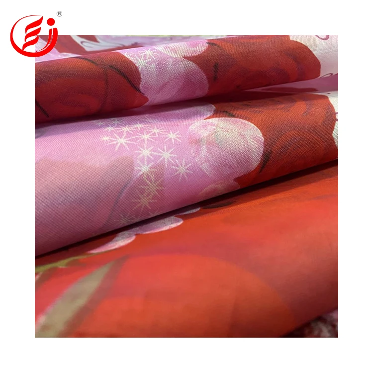 Hot sell 100% Polyester pongee printed Fabric for bedding