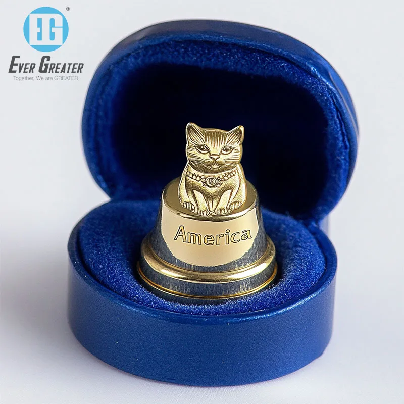 Custom Souvenir Sewing Tools Protect Fingers Porcelain Thimble for Custom made Logo Custom Metal for Personalized Collection