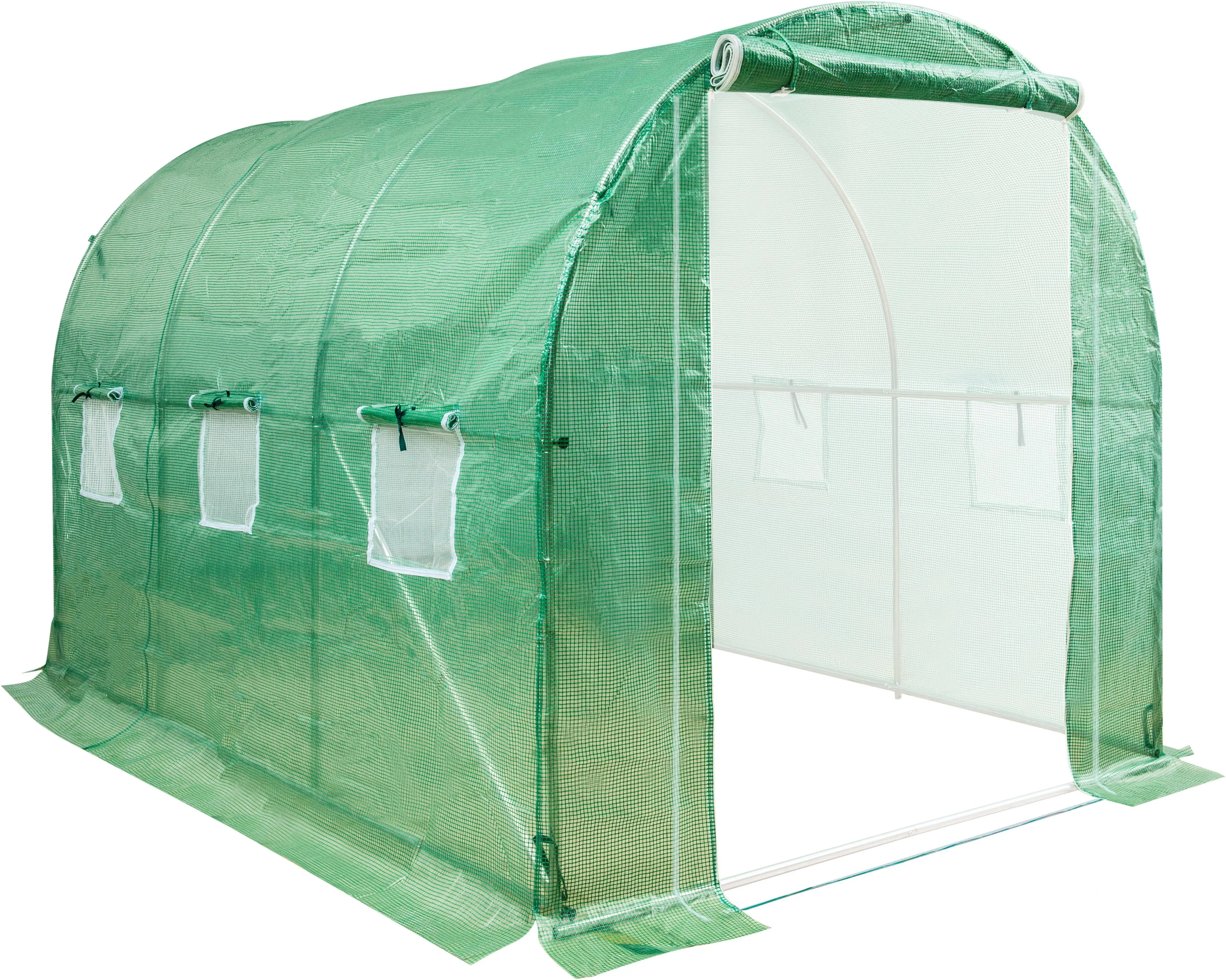 Wholesale Custom Greenhouse Spacious Walk-In Design PE Fabric Garden Tunnel  Greenhouse