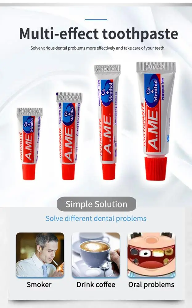 Private Label Brand Tooth Paste Activated Whitening Toothpaste