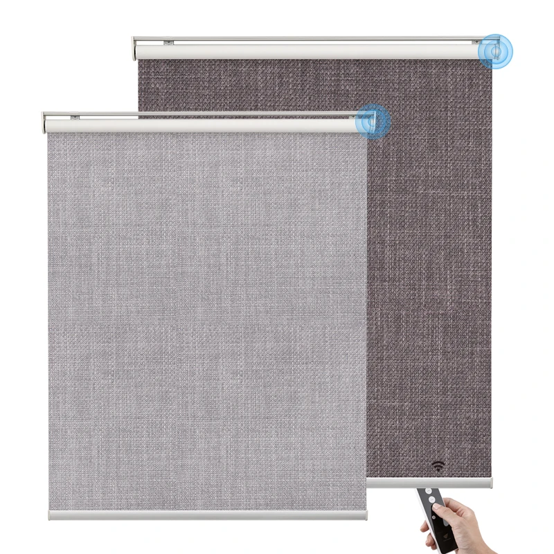 Deyi Smart electrical automatic open motorized rechargeable battery home improvement blackout roller blinds