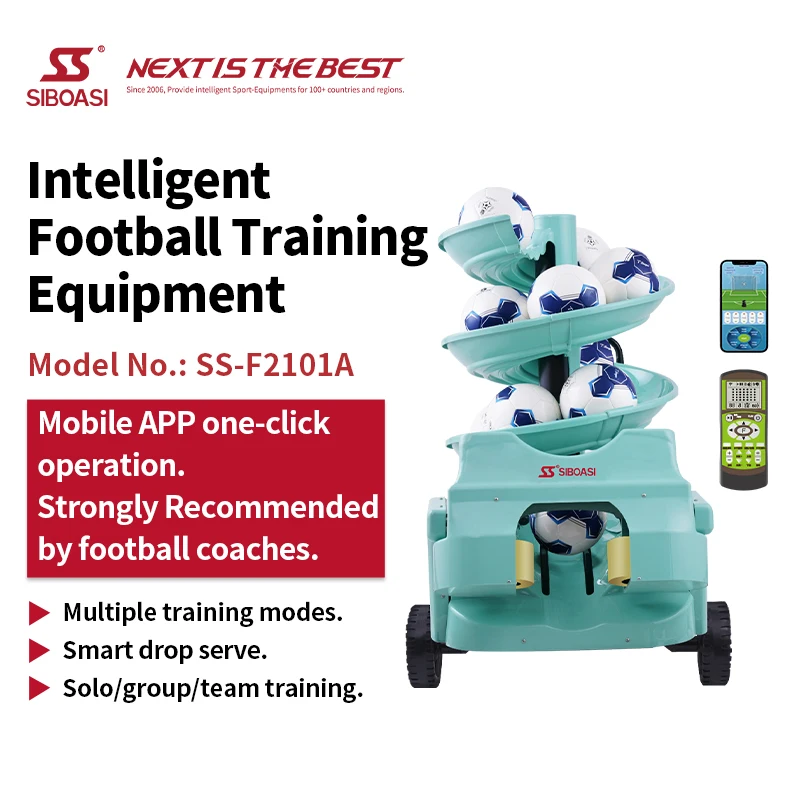 Intelligent Football  machine training equipment with remote control 4.0 training system 100M3