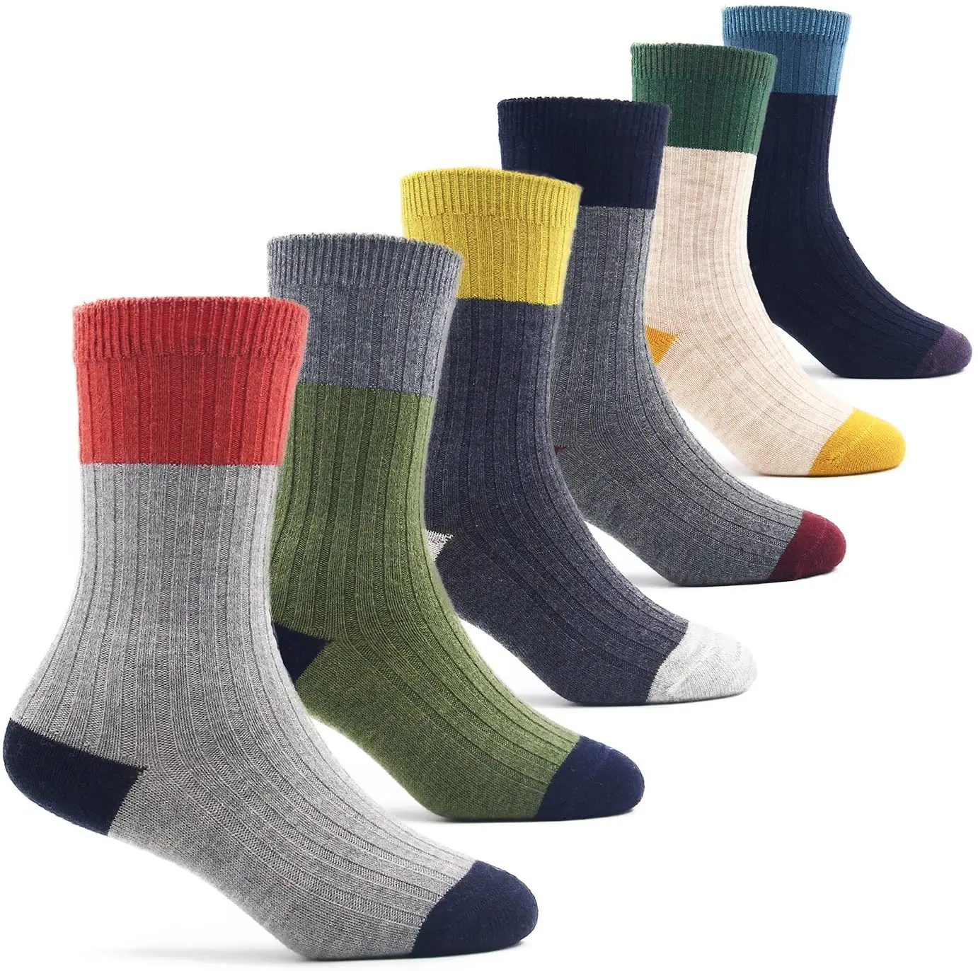 Пушистые мягкие удобные бесшовные короткие носки для детей шерстяные носки детские зимние теплые длинные носки