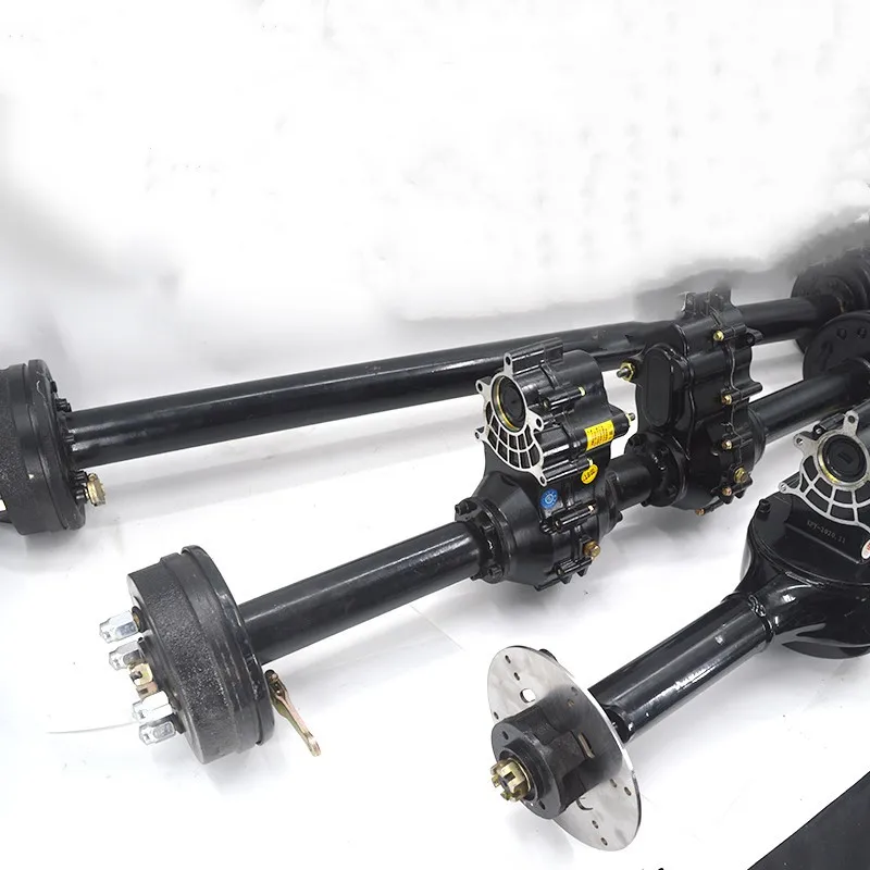 Electric tricycle disc brake rear axle high-power load high-low variable speed drum brake double drive