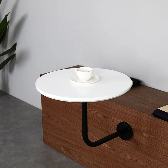 Made in China black and white classic table practical and durable corner table with high heat