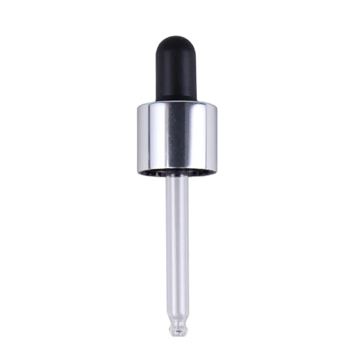 30ml 50ml 60ml matte  dropper bottles dropper 18 silver oil dropper cap