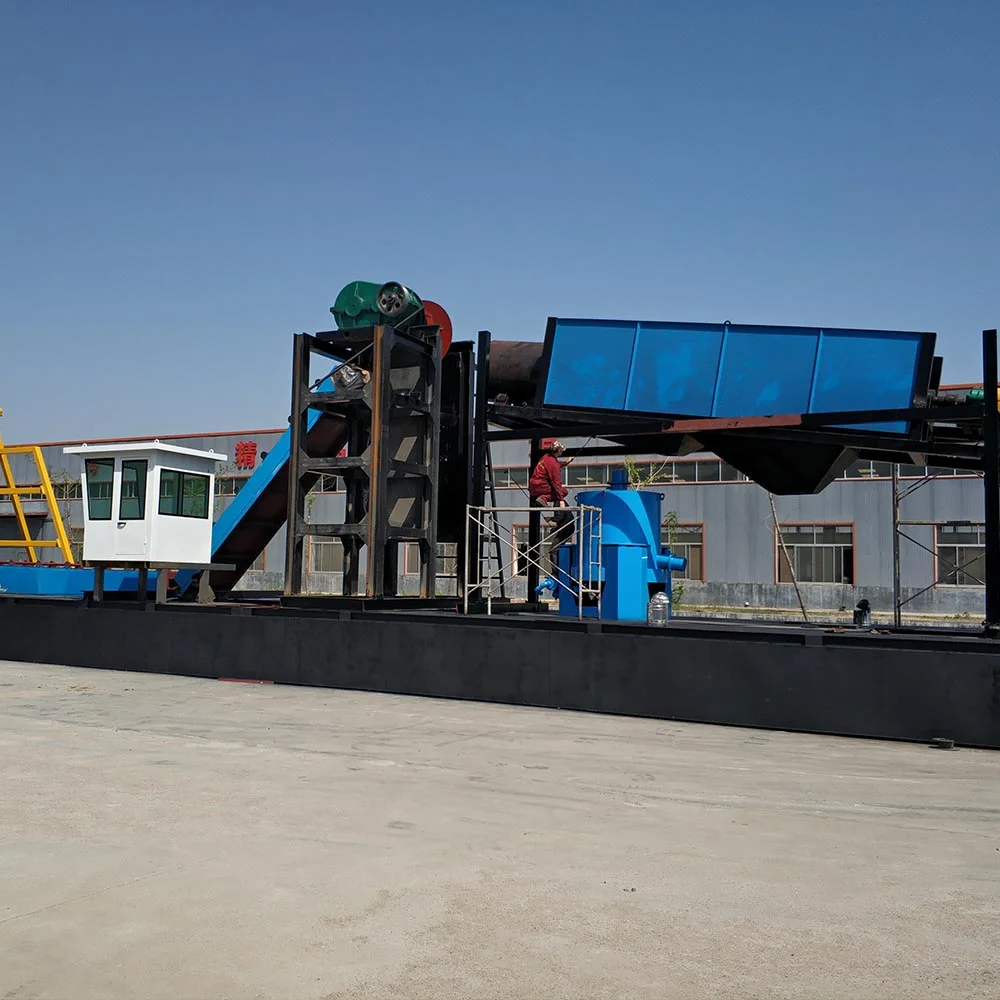 Large Scale Mining Machine Bucket Chain Dredger For Sand Diamond and Gold Dredging Sales
