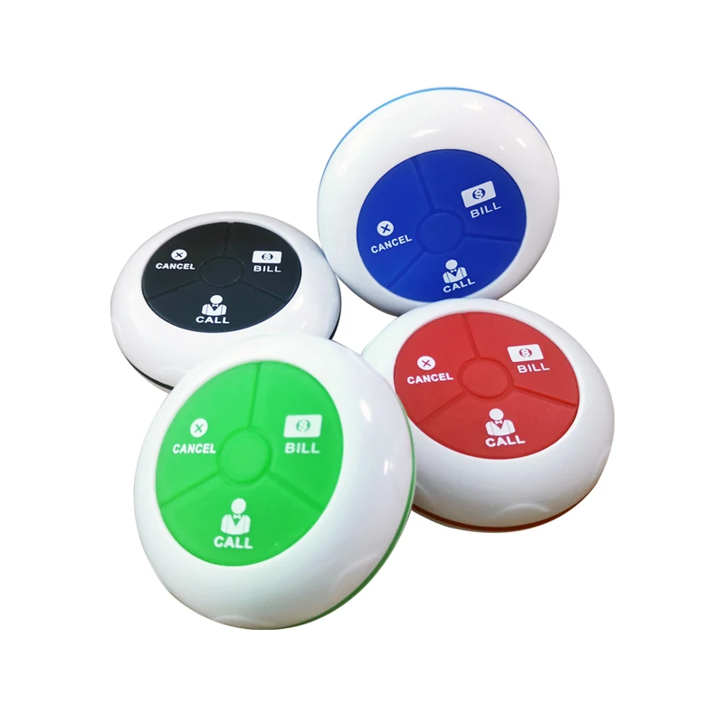 Waterproof Table Button Buzzer Restaurant waiter calling system