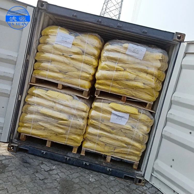 Lvyuan дешевые заводская цена Большая скидка поли феррический сульфат PFS для очистки сточных вод