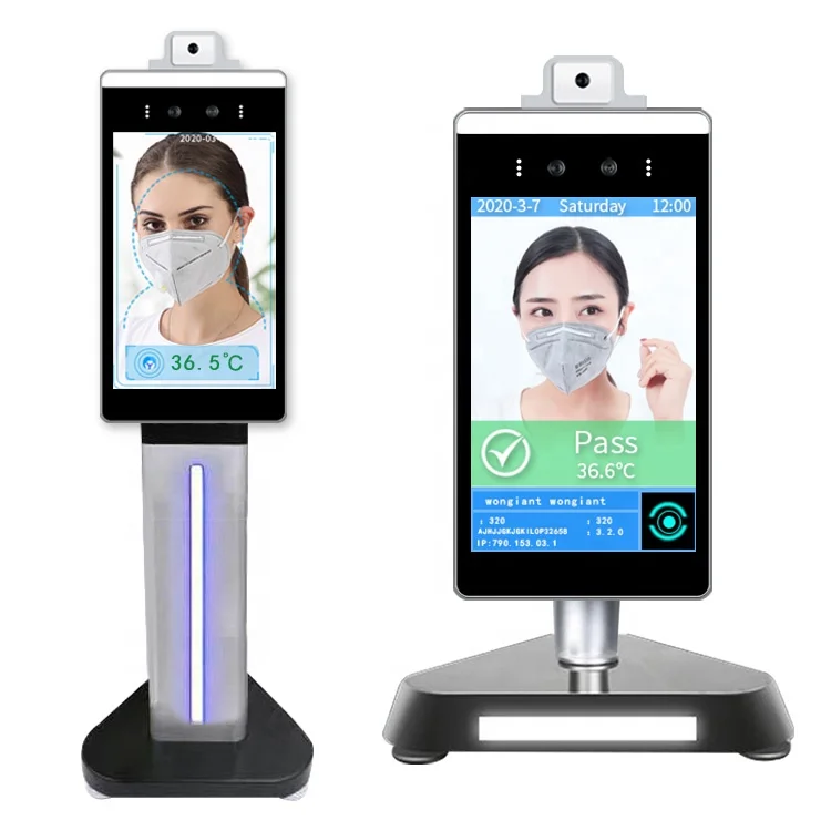 
Attendance machine body and face dynamic recognition and temperature device detector 