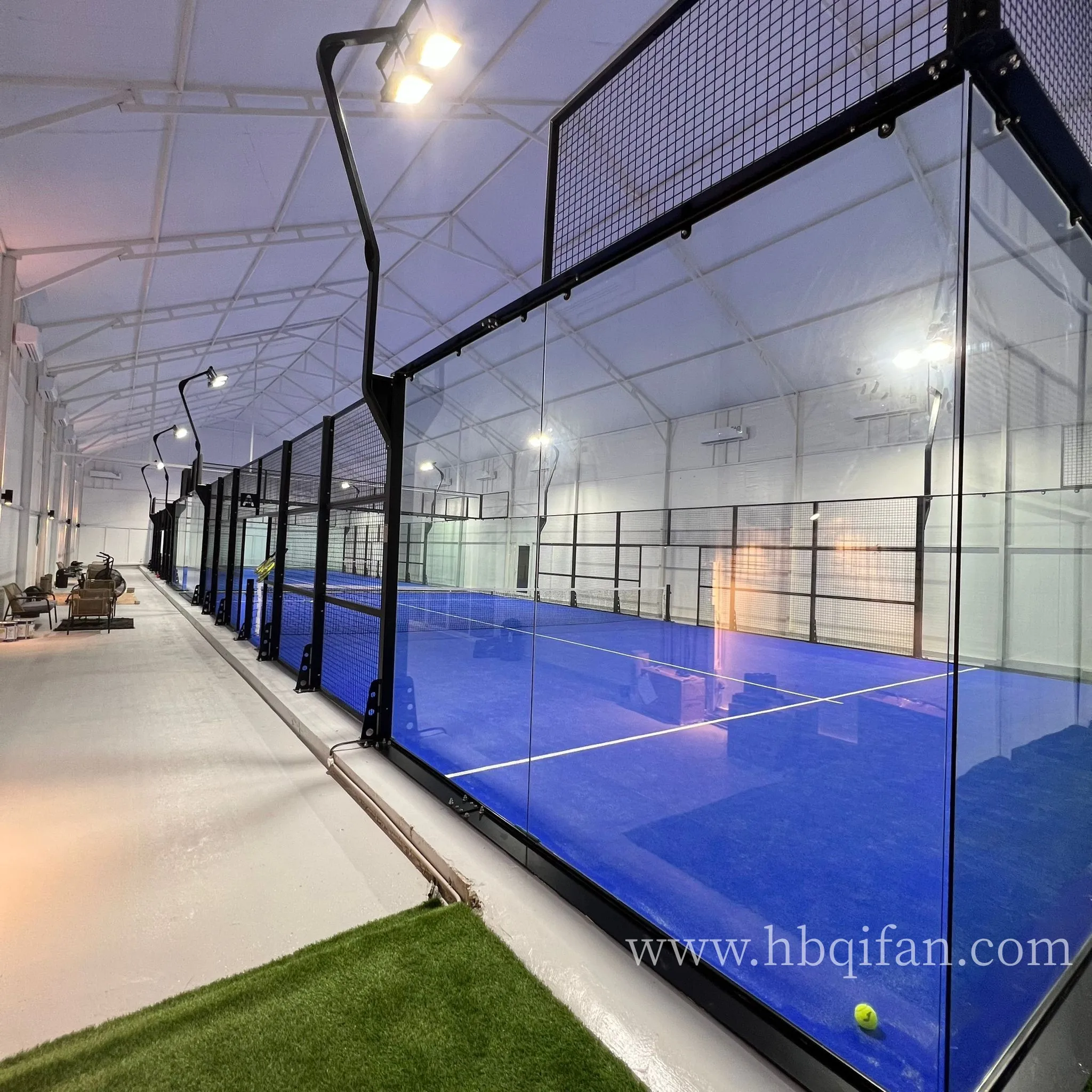 Gold Supplier Customized Outdoor Indoor Panoramic Abs Frame Paddle Tennis Courts Pistas De Padel