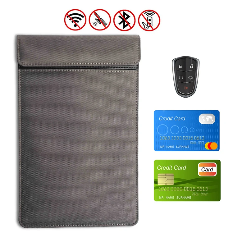 Fob Anti Signal Blocking Bag Pouches, RFID Bags Holder, Folder Faraday Key Bag phone