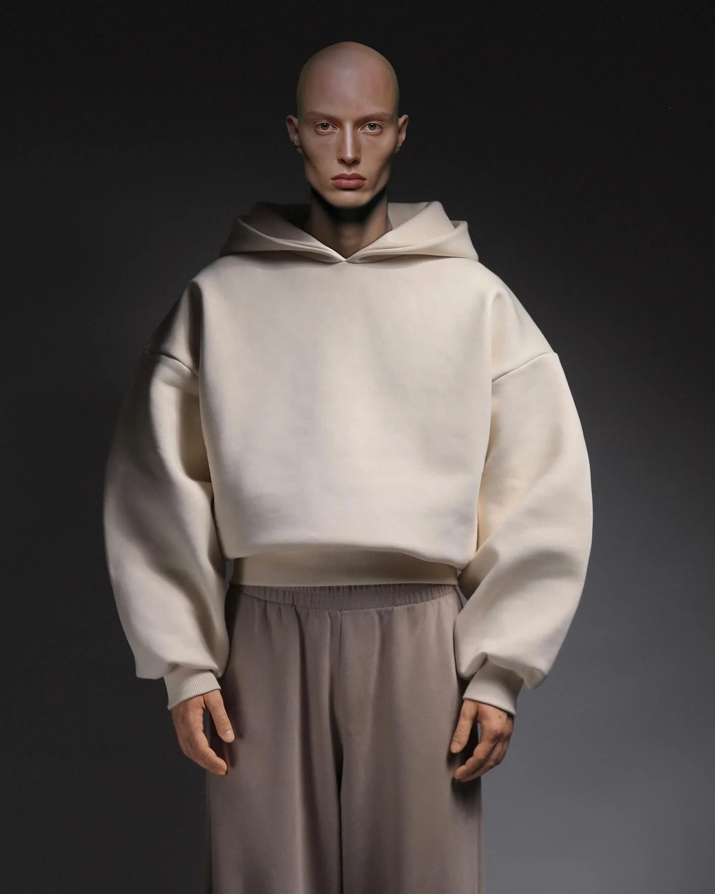 Yingling Ultra Heavy Weight Boxy Fit 500gsm Custom Blank Unisex Oversized Heavyweight 100% Cotton No String Double Layer Hoodie