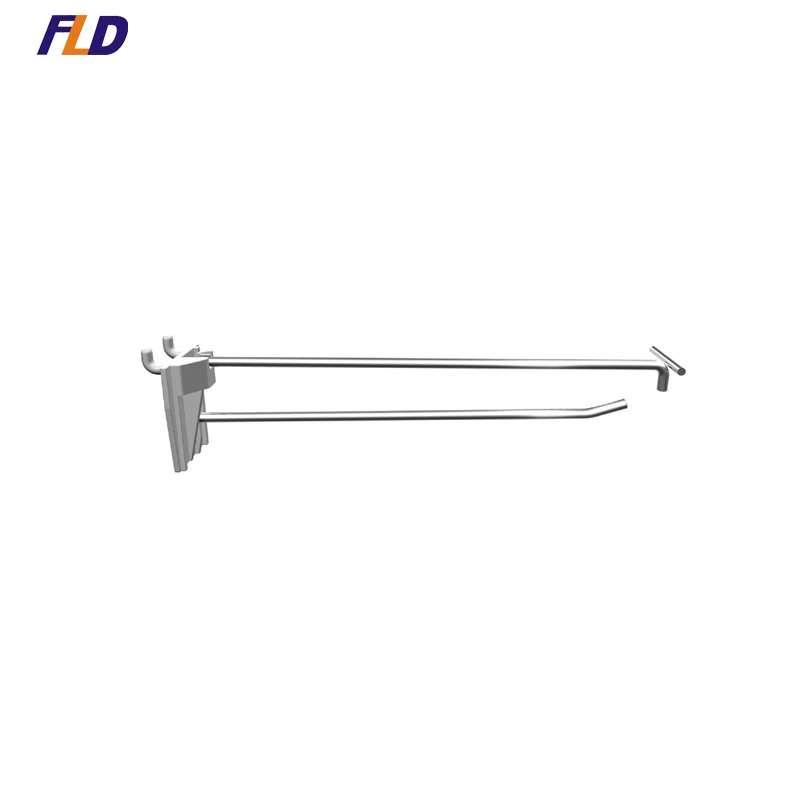 Supermarket Single Wire Pegboard Gondola Metal Hanging Display Hooks for Retail Display Rack Pegboard
