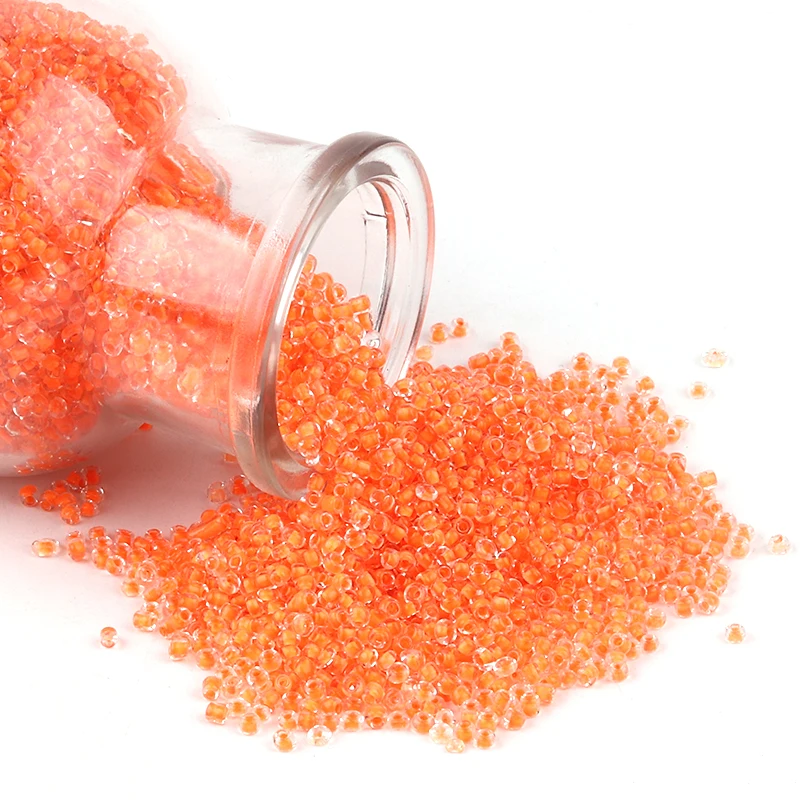 1080pcs Bottled 2mm Red Purple Brown Gold Glass Seed Beads Charm Small Beads for DIY Jewelry Making Accessories