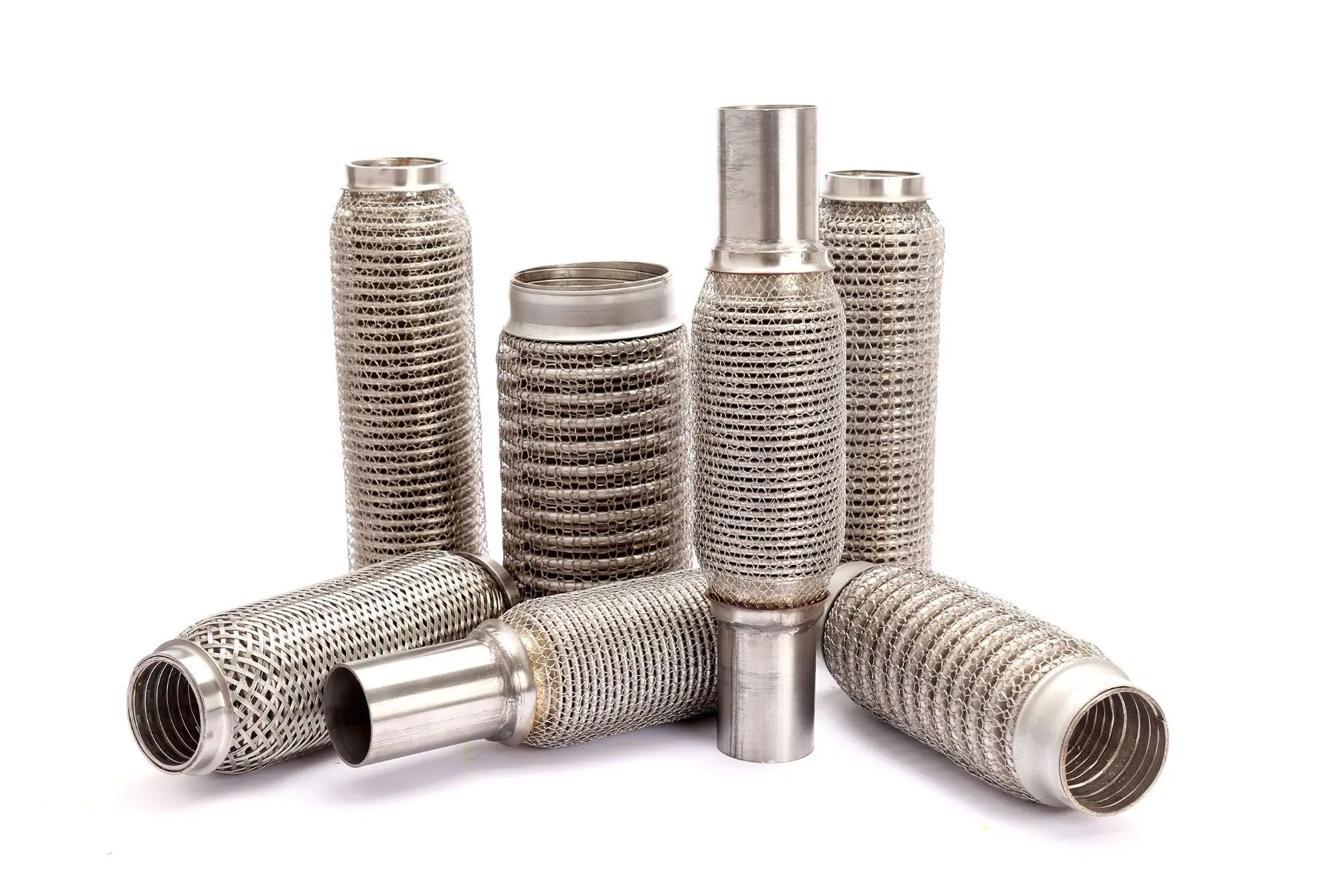 Stainless Steel Exhaust Pipe Clamp-on Flexi Tube Joint Flexible Steel Wire Braiding Pipe Mufflers