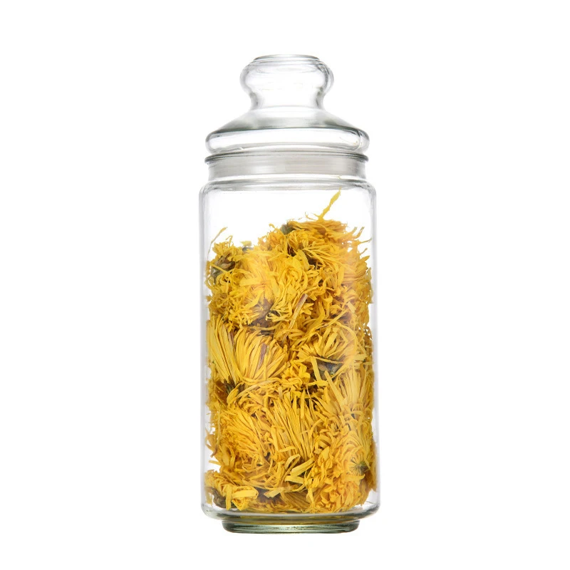 Storage Bottles Kitchen Cereals and Dry Food Storage Container Set Transparent PET Plastic with Screw Cap 1000pcs Cylinder Large