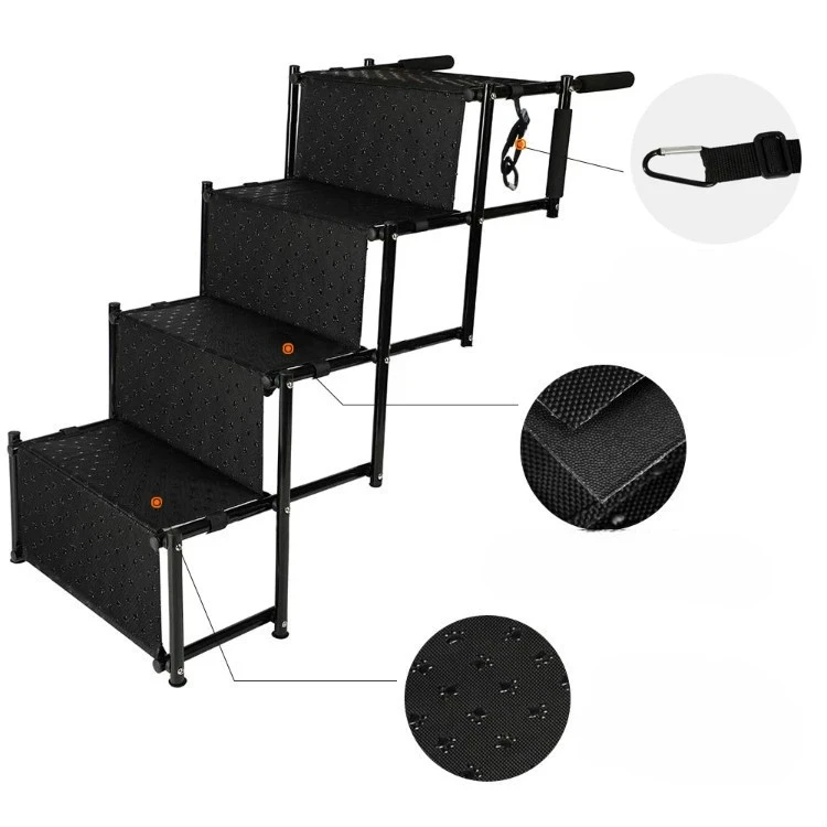 Outdoor Car Dog Ramp Pets Boarding Alighting Platform Ladder Dog Ramp plastic Foldable For Car Trunk Pets Dog Stairs