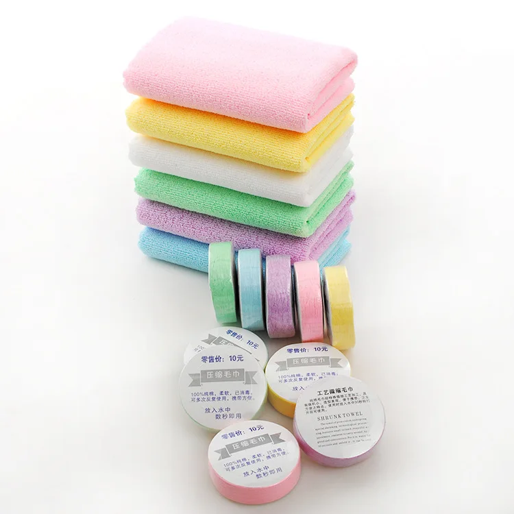 Multicolored Cheap Face Towel Square Combed Yarn Woven Hand Towel Portable Eco-friendly Compressed Cotton Towels For Travel
