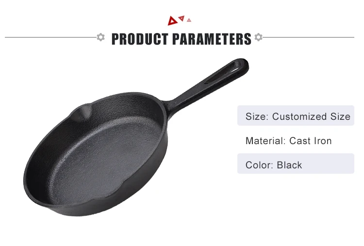 Cheap Commercial cast-iron skillet/mini cast iron skillet