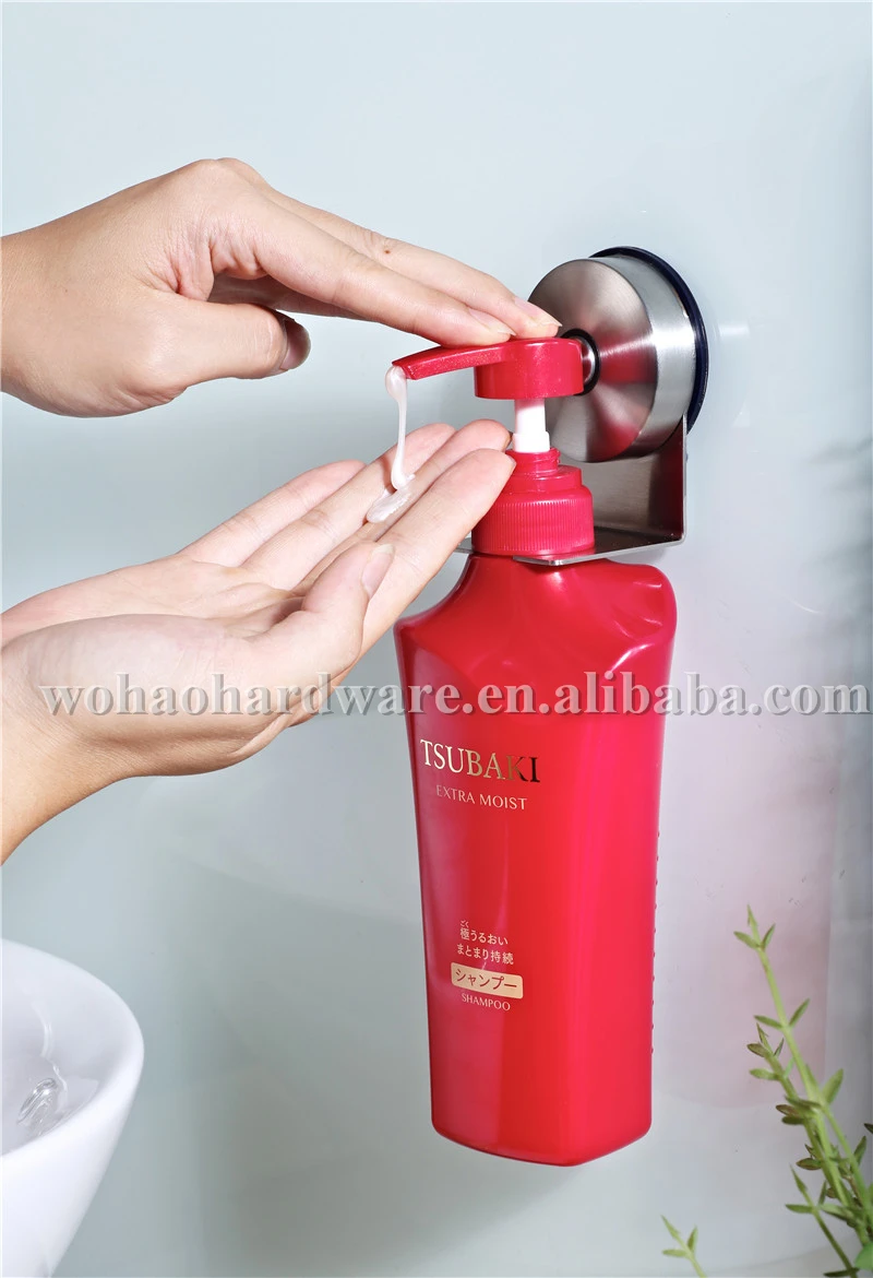 
China manufacturer stainless steel 304 wall mounted suction liquid bottle holder 