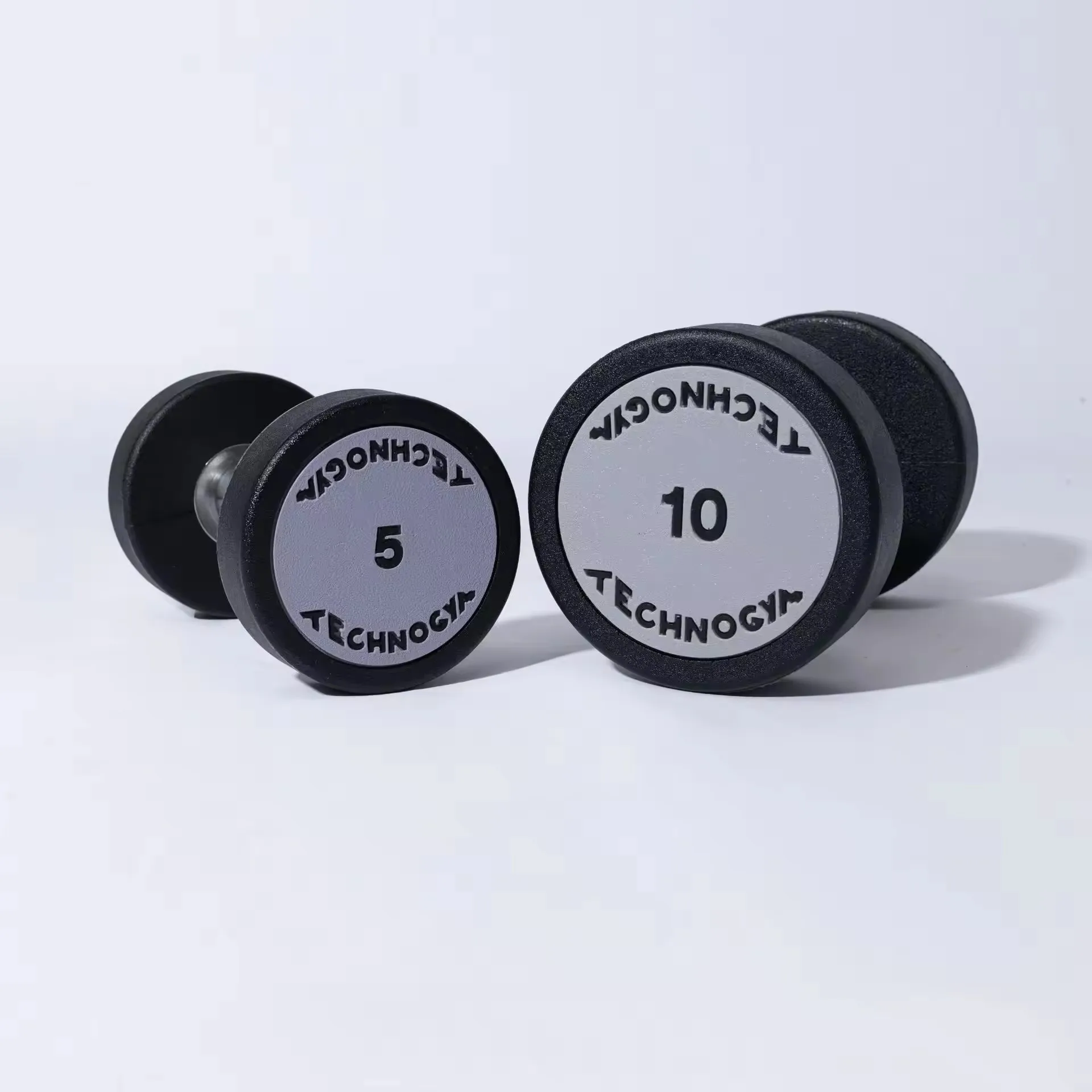 Hot sale dumbbell with technogym logo gym dumbbell rubber dumbbell