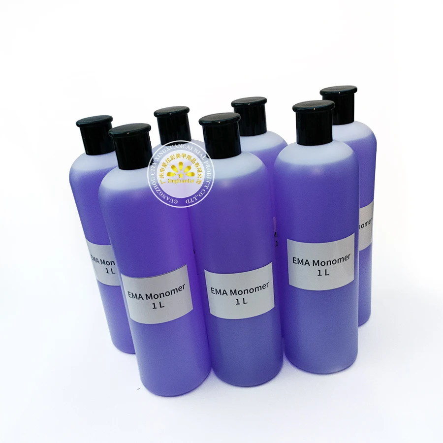 1000Ml Smell Low Professional EMA Monomer For Acrylic Powder Nail System Extension Dipping Carving Crystalliquid Wholesale