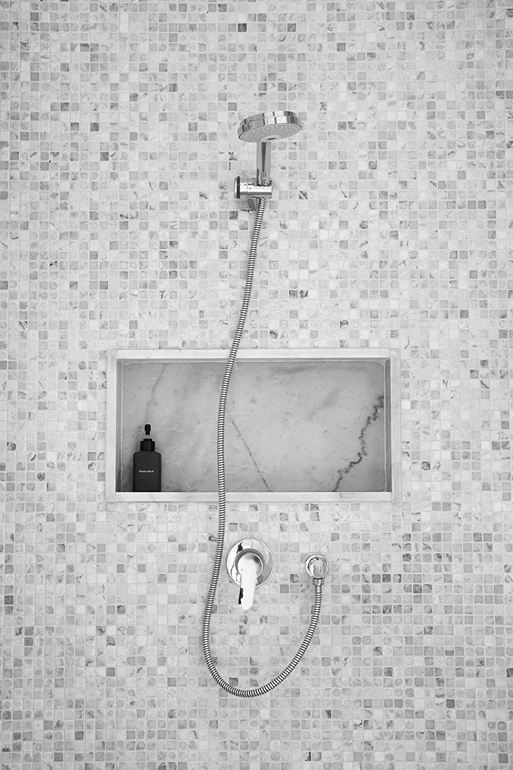 Ready for Tile 16 x 40 inch Shower Niche Tile Preformed Bathroom Recess It Shower Shampoo Shelf for Toilet Yellow Built in Shelf