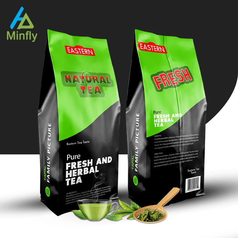 Minfly Digital Printing Custom Plastic Self Seal Cocoa Bean 8 Side Gusset  Flat Bottom Coffee Bag with Zipper Pouch