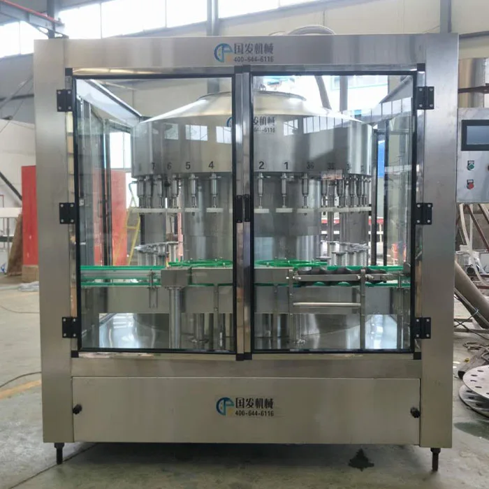 High Efficiency 12 18 24 36 Heads Automatic wine rotary filling machine whisky plastic bottle drinks filling machine equipment
