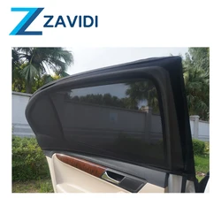 black universal stretch side windows auto mesh sun shade car window curtain cover