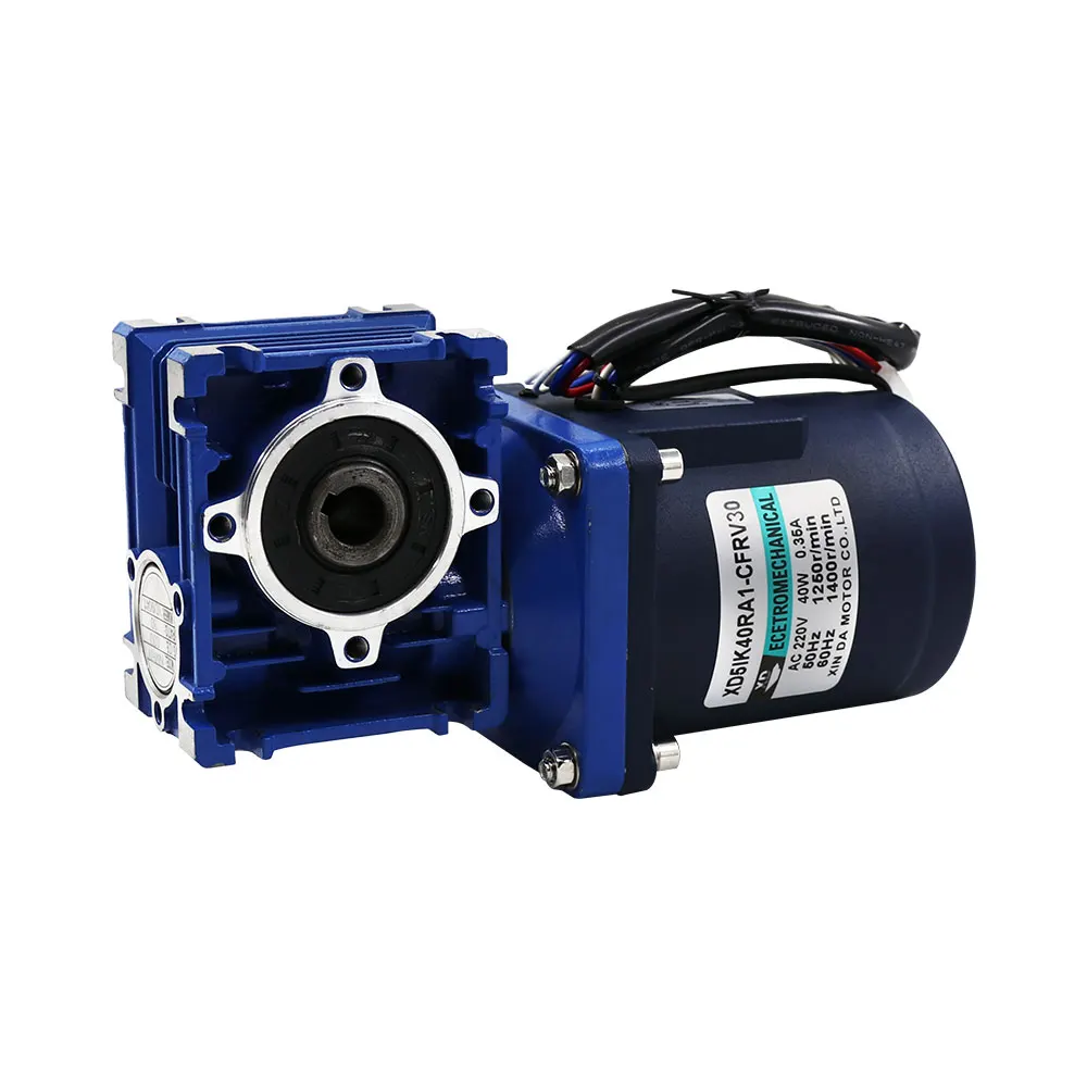 40W worm gear reduction motor rv30 large torque forward and reverse motor small  electric car  brushless dc motor for
