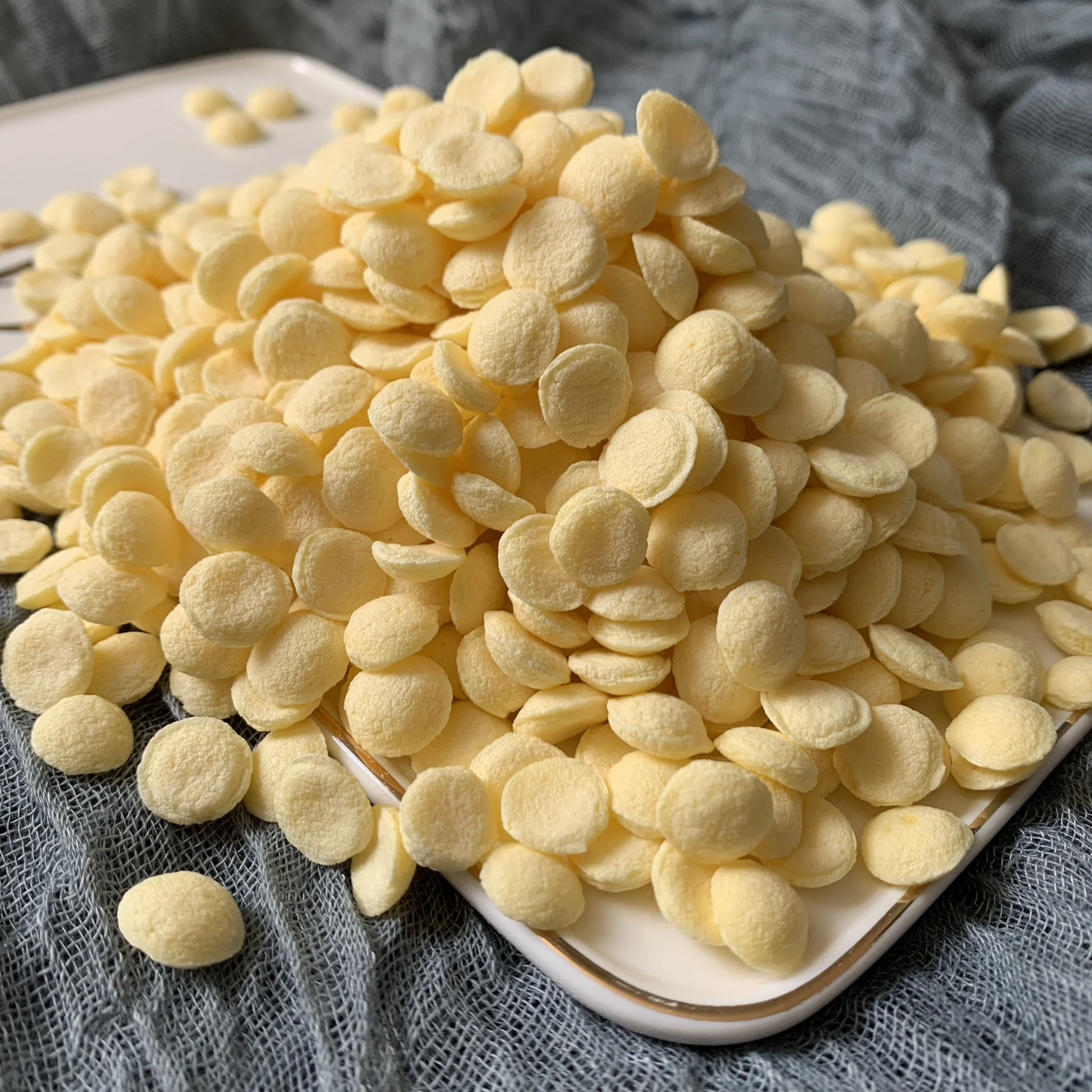 Сырье для хлопьев, кукурузные хлопья, фиолетовый круг для сладкого картофеля для завтрака, злаков, мгновенной еды, муесли, овсяной муки