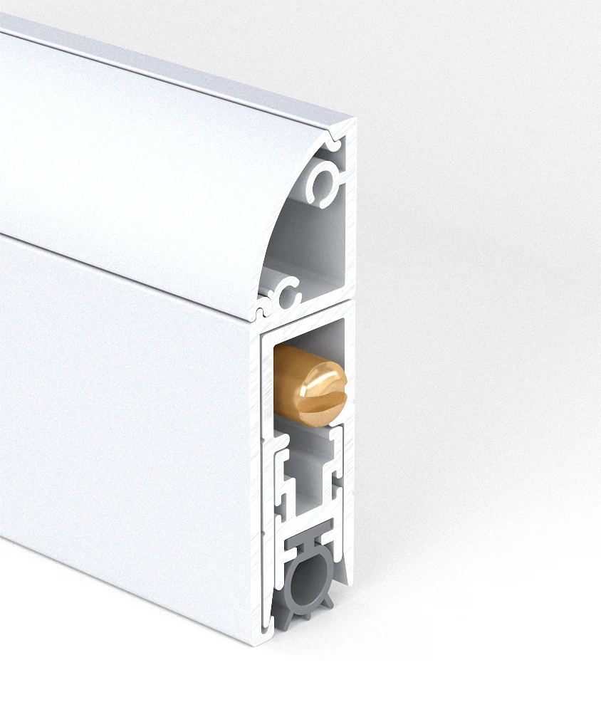 Modern Simple Automatic Lift Sealing Strip Bar Drop Down Bottom Door U Type Edge Groove Hidden Sealing Bar