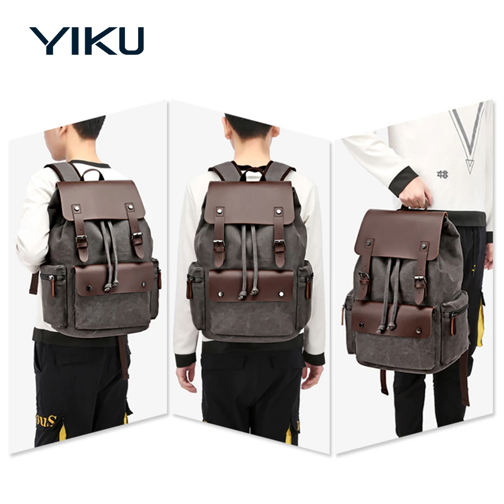 Fashionable Canvas Sports Backpacks for Men Free Design for Outdoor Activities Travel Bag with Laptop Storage