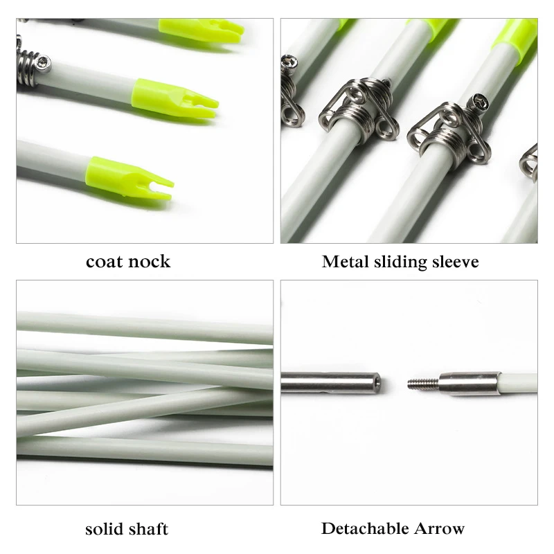 Recurve Bow Solid bowfishing Arrow Traditional Fishing and Hunting Outdoor Shooting Fishing Arrows