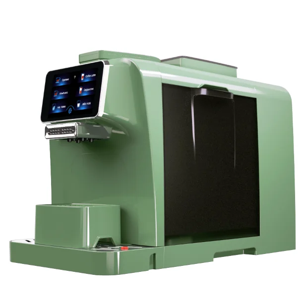 
New Generation Coffee Machine with milk cooler inside 