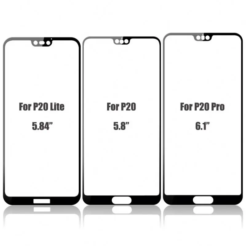 
Free Ship Wholesale 9H 9D Full Screen Full Glue Mobile Tempered Glass Screen Protector for Huawei P30 Lite P30 Pro 