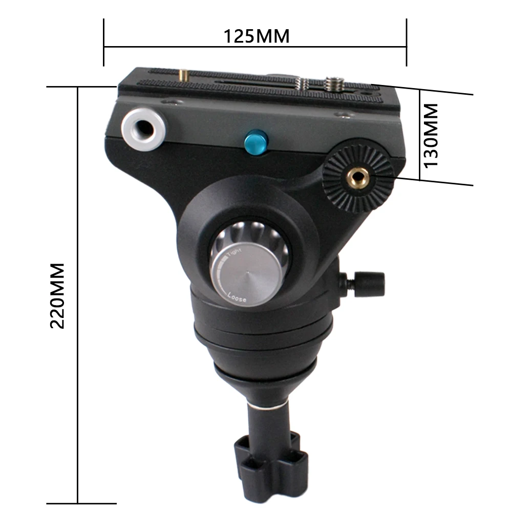 BZ DP50 hydraulic pan/tilt camera tripod professional accessories for camera hydraulic pan/tilt tripod interview