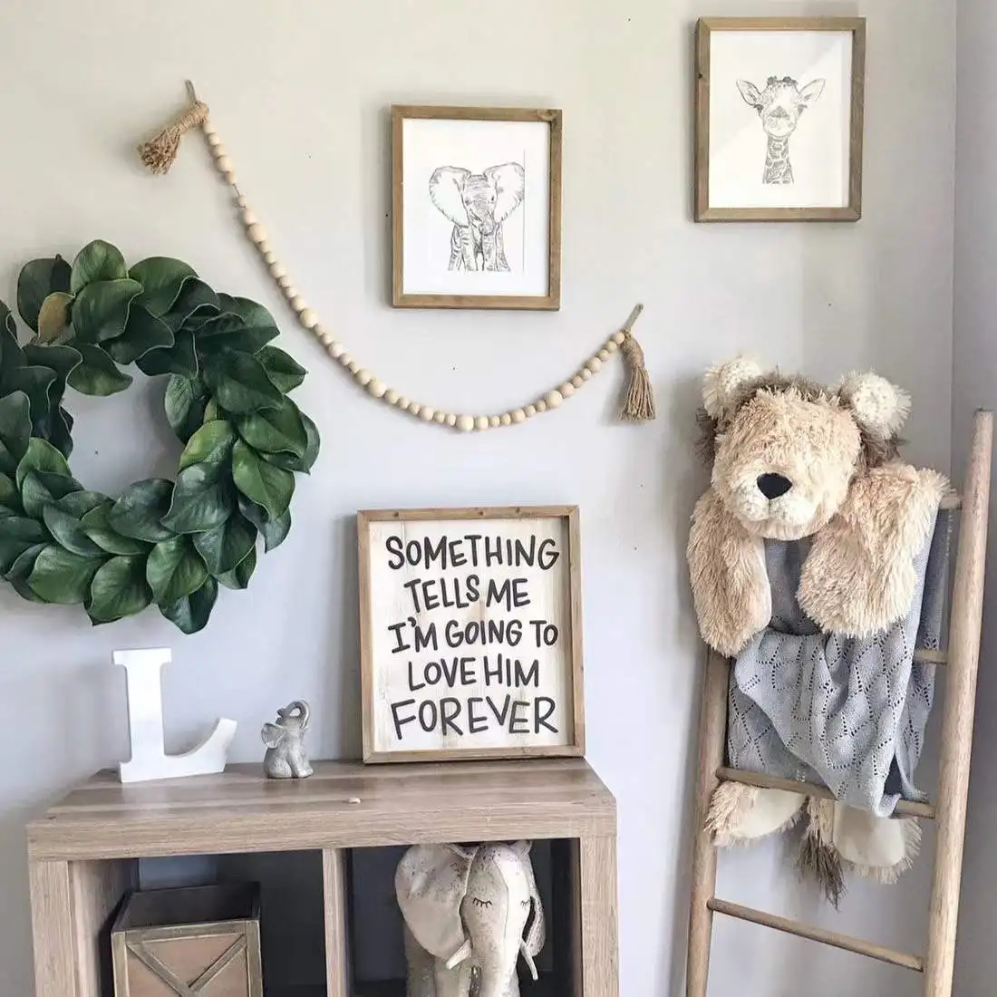 hot sale Natural Unfinished Wood Spacer Beads Round Ball Wooden Loose Beads for Crafts DIY Jewelry Making