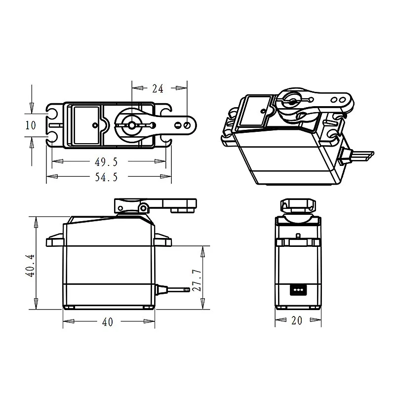 NTFHOBBY DS3235 SG 35 кг RC сервопривод с сервоприводом для автомобиля хобби модель запчасти робот